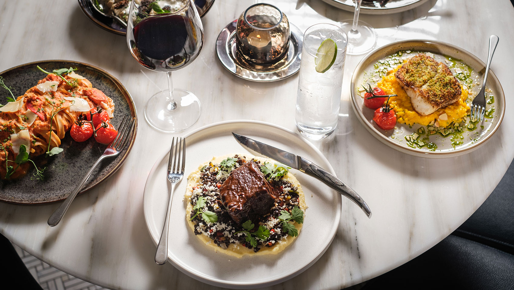 Entree selection at Cavalier